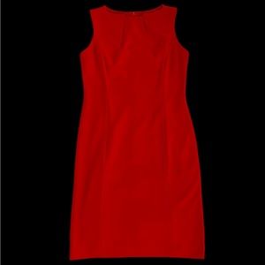 Red Adrienne Vittadini sheath dress. Size 8.